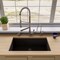 Alfi Brand Black 33" Sgl Bowl Undermount Granite Composite Kitchen Sink AB3322UM-BLA - alternate 2
